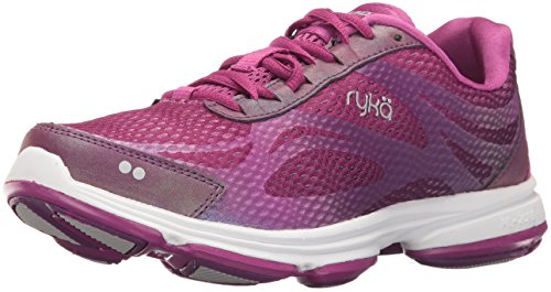 Ryka Women's DEVO Plus 2 Walking Shoe, Purple/Pink, 6 W US
