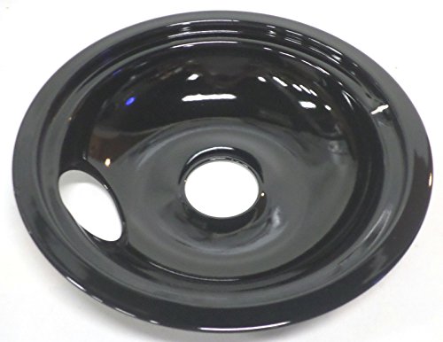 (KAS) Replacement Drip Bowls 4 for GE Range Porcelain Black Drip Pans Bowls 4 PK 2ea WB31M20 WB31M19
