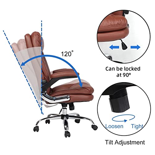 SEATZONE Ergonomic Office Chair High Back Comfy Desk Chair with Flip