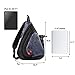 Tinbrot Sling Bag One Strap Backpack Crossbody Bag with USB Port for Men & Women