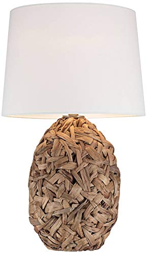 Nantucket-Tropical-Table-Lamp-Natural-Seagrass-White-Drum-Shade-for-Living-Room-Family-Bedroom-Bedside-Nightstand-Office-360-Lighting Nantucket Tropical Table Lamp Natural Seagrass White Drum Shade for Living Room Family Bedroom Bedside Nightstand Office…
