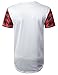 URBANCREWS Mens Hipster Hip Hop Basketball Team Logo Player Graphic Mesh T-shirt