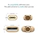 AGVEE Soft Breathing LED Lightning Charger Cable [3 Pack 4ft] 3A Fast Flat Charging Cord, Delicate Metal Shell for iPhone 11 Pro XS XR X, 10 9 8 7 6 6s, i5 i6 i7 i8, Case Friendly, Black