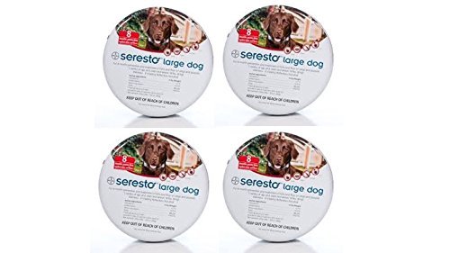 4 x Bayer Seresto Kills and Repels Ticks Fleas Lice Collar Large Dog over 8 kg 4 x Bayer Seresto Kills and Repels Ticks Fleas Lice Collar Large Dog over 8 kg