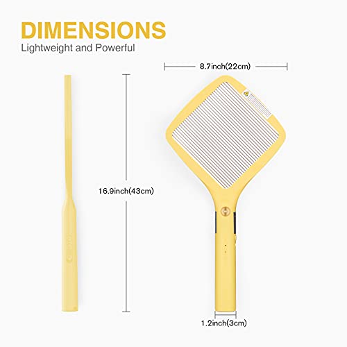 mafiti Electric Fly Swatter Rechargeable Mosquito Zapper Bug Zapper