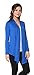Free to Live Women's Light Weight Open Front Cardigan Sweater Made in USA (XL, Royal Blue)
