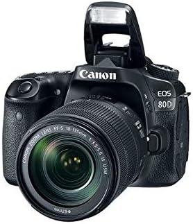 EOS 80D - Cámara réflex digital de 24.2 MP (pantalla táctil de 3", video Full HD, enfoque automático, WiFi, objetivo Canon EF 18 - 135 mm f/3.5 - 5.6 IS (versión importada))