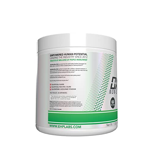 EHP Labs OxyShred Non Stimulant Pre Workout Powder - Stim Free Pre Workout,  Caffeine Free Preworkout for Men & Women with L Glutamine & Acetyl L  Carnitine - Apple, 60 Servings in