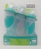 Evenflo Feeding 9oz Bottle - Angled + Vented - Teal, 3 Count