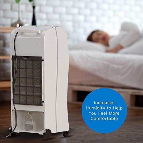 hOmeLabs Evaporative Cooler Cooling Fan with 3 Wind Modes, 3 Speeds