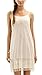 [Shop Lev] Women's Satin Full Slip with Circle Lace for Lengthening
