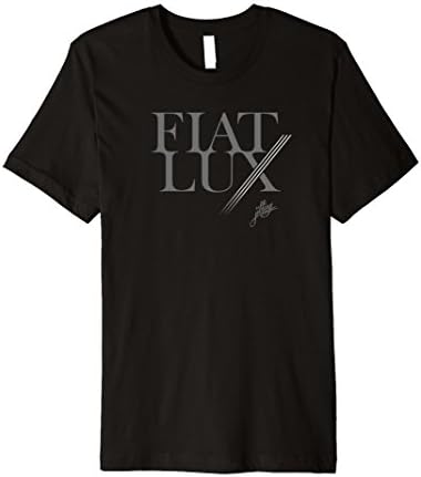 Men's Fiat Lux: Let There Be Light Positive Message Graphic Tshirt Medium Black