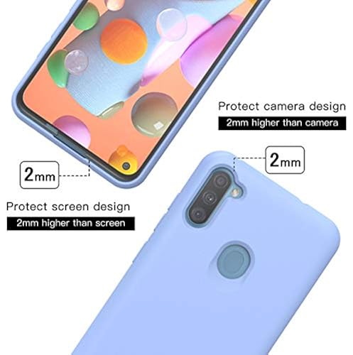 Weycolor for Samsung Galaxy A11 Case, with Tempered Glass Screen