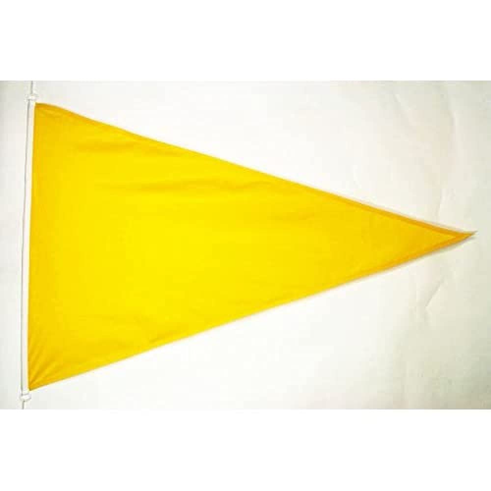 AZ FLAG - Plain Yellow Flag - 5x8 Ft - For Outdoor - Yellow Solid color Banner Knitted Polyester with Two Plastic Rings - Fade Resistant - Vivid Colors - 5' x 8' Feet - 250x150 Cm