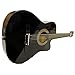 Full Size Acoustic Country/Bluegrass Cutaway Guitar with Gig Bag (Black)