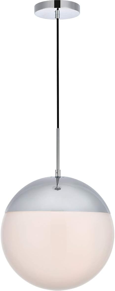 Decovio 12890 Ci1 Oyster Bay 1 Light 14 Inch Chrome Pendant