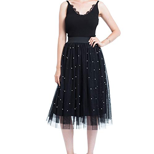 Plus Size Tutu Skirt Mesh Tulle Pleated Princess Mesh Bubble Knee