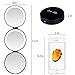 Travel Mirror Lighted Magnifying Mirror 10X 5X 1X Rechargeable Handheld Compact Mirror 5X Daylight Tri fold Makeup Mirror with Magnification LED Portable Cosmetic Vanity Mirror USB Charge Black