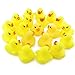 20pcs/set OPCC Mini Yellow Rubber Bath Ducks for Child ,Rubber Duck Bath Toy Baby Shower Birthday Party Favors