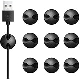 10 Pieces Cable Clips ZEPST Cable Organizer Cord Management Wire Holder System for Organizing Cable Cords Home and Office, Self Adhesive Cord Holders Desk Cable Organize(Black)