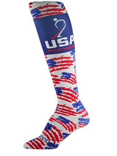 HOCSOCX Womens/Girls Shin Guard Rash UNDER Sport Socks (Medium (Shoe Size 5-11), USA FH 2018)