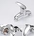 Modern Chrome Wall Mounted Shower Faucet Manual Shower Mixer Valve Control Switch Bathroom Tap