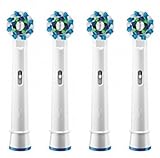 4 Count Compatible Oral-B Braun Cross Action Electric Toothbrush Replacement Brush Heads for Refills. PREMIUM QUALITY WITH AFFORDABLE PRICE - 100% Satisfaction Guarantee.