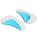 Arch Support Insoles (4 PCS) Pu Gel Foot Massage Flat Feet Insoles 2 Pairs