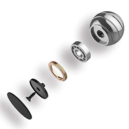 Leegoal Kinetic Desk Toy for Kids and Adults,45MM Fully Disassembled Rotary Release Stress Metal Transfer Tabletop Full Body Visual Illusion Ball for Reduce Stress/Anxiety Relief/Decorative Ball - Thumbnail 3