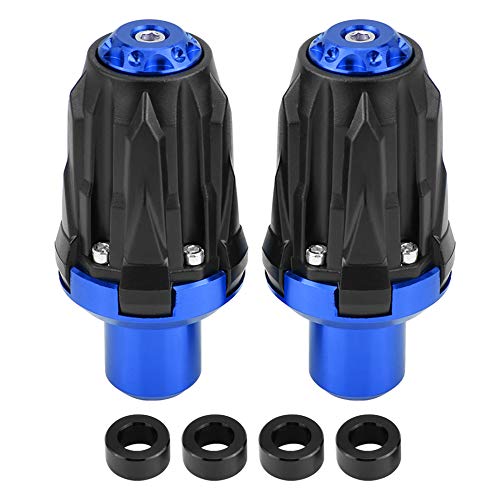 KIMISS Moto Modified Exhaust Frame Sliders,1 * Pair of Universal Motorcycle Anti-Crash Frame Sliders Protectors(Blue)