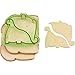 UpChefs Sandwich Cutters For kids - Create Healthy School Lunches in Minutes with These Fun Bento Lunch box Accessories - Includes Fruit and Vegetable cookie cutters for kids Plus Fun Scratch Notes
