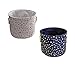Large Eco-Friendly Canvas Toy Storage Baskets Storage Bins Nursery Bins with Handles (Navy Blue) by Cobei Homegoods