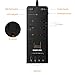 Poweradd 8-Outlet Surge Protector Power Strip 2500W with 4 Smart USB Charging Ports (5V/5A) and 6ft Heavy Extension Cord, 4500 Joules - Black