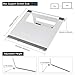 Adjustable Laptop Stand，Portable Laptop Stand, Multi-Angle Aluminum Notebook Computer Stand Compatible with Apple MacBook, Air, Pro, Dell XPS, HP, Samsung, Lenovo, More Laptops up to 17″(silver01)thumb 2