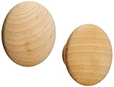 Amerock BP814WD Solid Birch Oversized Unfinished Wood Wooden Bifold Bi-Fold Door/Cabinet Hardware Knob - 2