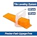 OGORI Tile Leveling System 1/8 inch Kit-300 Leveling Spacer Clips Plus 100 Reusable Wedges for Lippage-Free Tile Installation