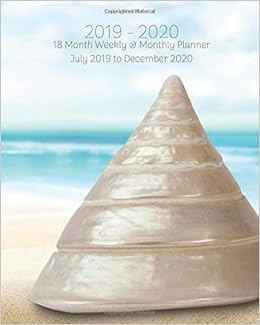 2019 2020 18 Month Weekly Monthly Planner July 2019 To