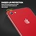 RANVOO iPhone 8 Premium Bumper Case, Compatible with iPhone 7, Flexible Protective Aluminum TPU Hybrid Bumper Frame [Support Wireless Charging] iPhone 8 Bumper & iPhone 7 Bumper, Red [Armor]