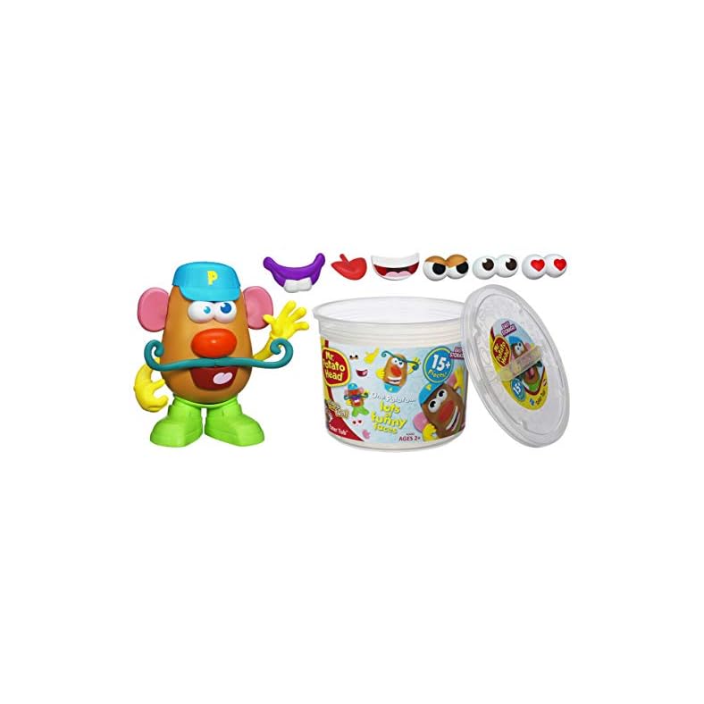 Playskool Mr. Potato Head Tater Tub Set Parts and Pieces Container Toddler Toy for Kids