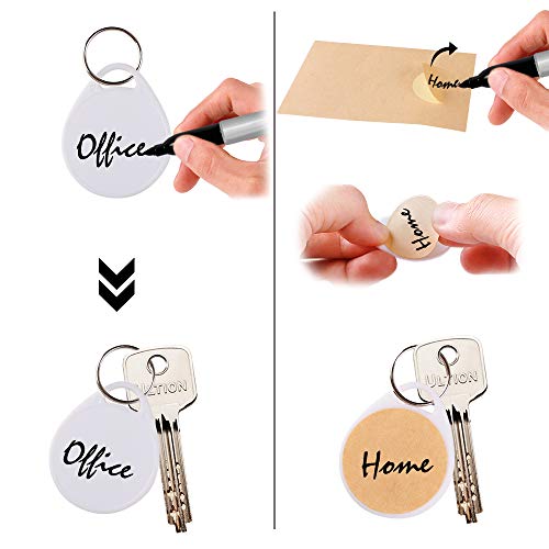 30PCS Plastic White Key Tags