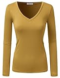 Doublju Sexy Deep V-Neck Slim Fit T-Shirt (Made In USA / Plus size available)