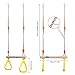 Pellor Children's Trapeze Swing Multifunction Wooden Playset With Plastic Rings
