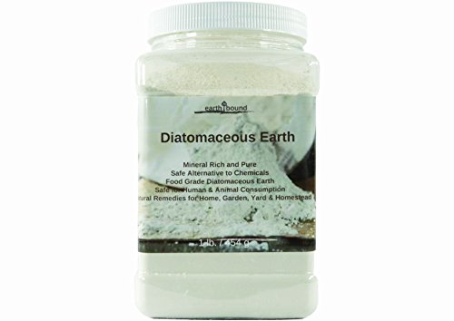 Earth Bound Premium Organic Food Grade Diatomaceous Earth / Pure Mineral Rich and Safe for All Natural Remedies for Home, Garden, Yard & Homestead (1 lb)
