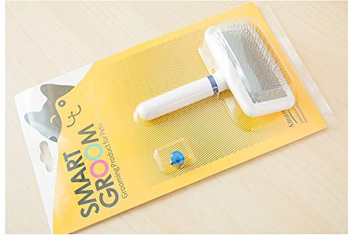 Nuheby Dog Hair Brush De-Shedding Tool Slicker Brush for Pet Grooming (5.3\'\' x 4\'\')