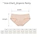 Hesta Rael Women's Organic Cotton Basic Panties Underwear 3 Pack (Medium, 3Blacks)