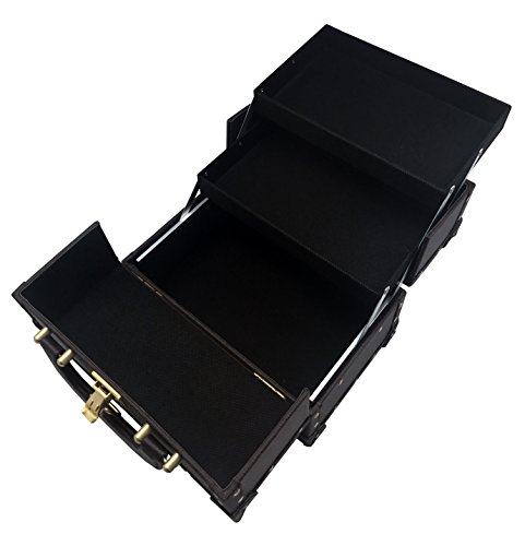BR Carry All Trunk Train Case with Makeup and Reusable Case Makeup Gift Set (Professional) - Thumbnail 6