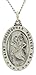 All Patron Saints St Christopher Medal Necklace – Solid Sterling Silver Oval Medallion and Chain with Gift Box (Size 29 x 20 MM (Adult Male))
