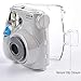 SAIKA Crystal Protective Case Compatible with Mini 7s Instant Camera with Shoulder Strap.