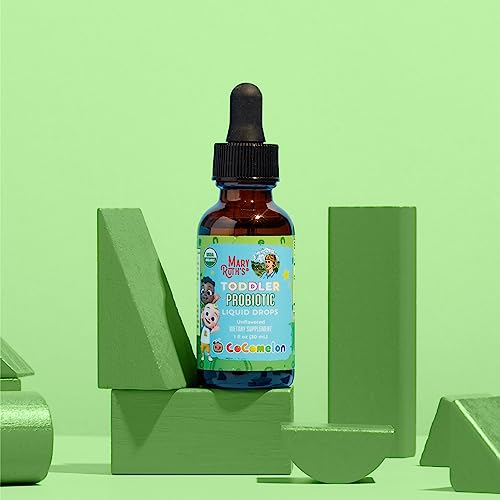 MARYRUTH’S ORGANIC TODDLER PROBIOTIC LIQUID DROPS | KIDS PROBIOTICS FOR AGES 1-3 | 5 PROBIOTIC STRAINS | 150 MILLION CFU PER SERVING | USDA ORGANIC | SUGAR FREE | VEGAN | GLUTEN FREE | 1 FL O