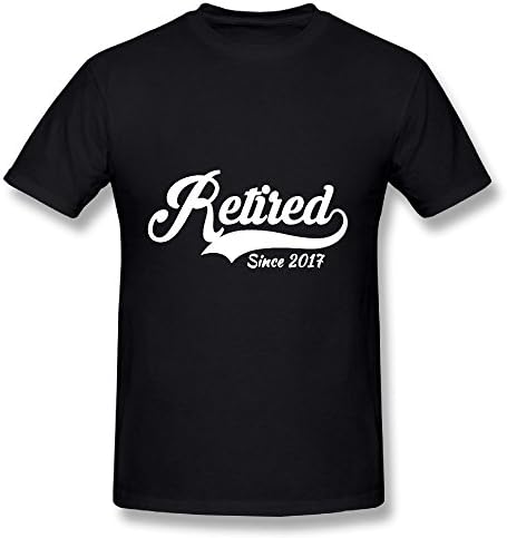 Retired Since 2017 100% Cotton Short Sleeve Shirt Graphic Tee For Mens